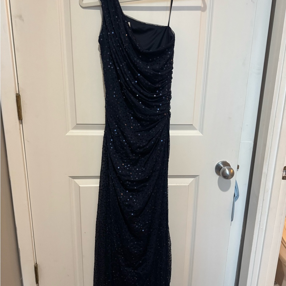 Elegant Navy Evening Dress